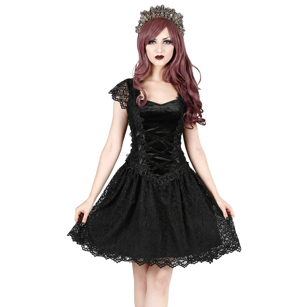 Sinister - 1001 Short dress - Black Product image